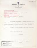 Convocatória (Minuta) para a Reunião do Conselho Superior da Defesa Nacional, a realizar no Palácio de S. Bento, pelas 16.00 horas do dia 7 de Novembro de 1969