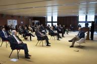 O Presidente da República Marcelo Rebelo de Sousa participa, no INFARMED em Lisboa, numa Sessão de apresentação sobre a “Situação epidemiológica da Covid-19 em Portugal”, a 24 de março de 2020