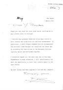 Carta da Rainha Beatriz endereçada [ao Presidente da República, Jorge Sampaio], agradecendo convite para uma visita de Estado a Portugal, mas lamentando, devido à sua intensa agenda, não poder voltar a visitar novamente aquele país num futuro próximo.