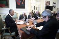 O Presidente da República Marcelo Rebelo de Sousa preside, no Palácio de Belém, à reunião do Conselho de Estado, onde está presente, como convidada, a Diretora-Geral do Fundo Monetário Internacional (FMI), Christine Lagarde, a 1 de março de 2019