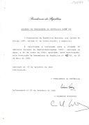 Decreto de ratificação da Convenção para a criação do Gabinete Europeu de Radiocomunicações (ERO), aprovada, pela Resolução da Assembleia da República nº 41/95, em 18 de maio de 1995. 