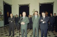 O Presidente da República, Jorge Sampaio, condecora a Seleção Nacional de Futebol, oferecendo de seguida um almoço, no Palácio de Belém, em 2000 (?)