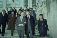 Deslocação do Presidente da República, Jorge Sampaio, à Universidade de Coimbra, onde preside à Sessão de Abertura do Colóquio "A Moeda Única na Reinvenção da Europa", a 10 de janeiro de 1998
