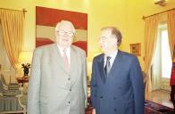 Audiência concedida pelo Presidente da República, Jorge Sampaio, ao Sr. Pierre Maurois, a 29 de junho de 2001