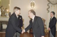 O Presidente da República, Jorge Sampaio, recebe credenciais de novos embaixadores em Portugal, a 30 de novembro de 2000