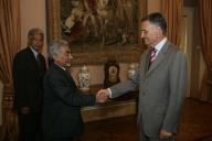 Audiência concedida pelo Presidente da República, Aníbal Cavaco Silva, ao ex-Primeiro-Ministro da República Democrática de Timor-Leste, Mari Alkatiri, a 5 de junho de 2008