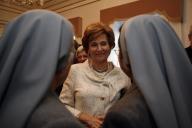 Maria Cavaco Silva participa, na Nunciatura Apostólica, em Lisboa, numa receção que assinala o segundo aniversário do Pontificado do Papa Bento XV, a 19 de abril de 2007