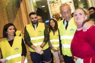 O Presidente da República, Marcelo Rebelo de Sousa, acompanhou, em diversos locais de Lisboa, a ação dos voluntários do Centro de Apoio aos Sem-Abrigo (CASA) numa das rotas de distribuição de refeições, a 5 de abril de 2017