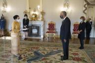 O Presidente da República Marcelo Rebelo de Sousa recebe, em cerimónia no Palácio de Belém, as cartas credenciais de novos Embaixadores em Portugal, a 2 de outubro de 2020
