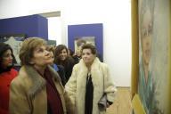 Maria Cavaco Silva visita, no Mosteiro de Alcobaça, a exposição “Ana Maria Botelho - Retrospetiva 50 anos de Carreira”, comissariada pelo actor Ruy de Carvalho, a 27 de novembro de 2010