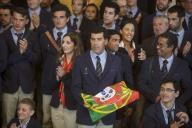 O Presidente da República, Aníbal Cavaco Silva, recebe em audiência as Missões Olímpica e Paralímpica Portuguesas que vão participar nos Jogos Olímpicos e Paralímpicos de 2012, antes das suas partidas para Londres, a 13 de julho de 2012
