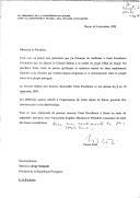 Carta do Presidente da Confederação Suíça, Flavio Cotti, endereçando ao Presidente da República Portuguesa, Jorge Sampaio, convite para uma visita de Estado ao seu país, nas datas de 8 a 10 de setembro de 1999.