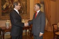 O Presidente da República, Aníbal Cavaco Silva, recebe em audiência o Ministro dos Negócios Estrangeiros da Alemanha, Guido Westerwelle, a 9 de dezembro de 2011