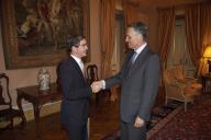 O Presidente da República, Aníbal Cavaco Silva, recebe em audiência o Bastonário da Ordem dos Engenheiros, Eng.º Fernando Santo, a 30 de março de 2010
