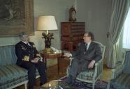 Audiência concedida pelo Presidente da República, Jorge Sampaio, ao Chefe do Estado Maior da Armada, Almirante João José Ribeiro Pacheco, a 18 de março de 1997