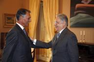 O Presidente da República, Aníbal Cavaco Silva, recebe em audiência o ex-Presidente do Brasil, Prof. Fernando Henrique Cardoso, a 12 de outubro de 2016