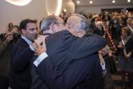 O Presidente da República Marcelo Rebelo de Sousa, preside, no auditório da Fundação Champalimaud em Lisboa, à cerimónia de lançamento do livro “Sobreviver” de Eduardo Barroso, a 28 de novembro de 2018