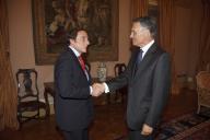 O Presidente da República, Aníbal Cavaco Silva, recebe em audiência o Presidente do Centro Democrático Social - Partido Popular, Paulo Portas, a 4 de maio de 2010