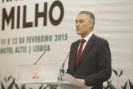 O Presidente da República, Aníbal Cavaco Silva, preside à Sessão de Abertura do X Congresso Nacional do Milho, que decorreu no Hotel Altis em Lisboa, a 11 de fevereiro de 2015