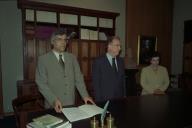 Visita do Presidente da República, Jorge Sampaio, à Biblioteca Nacional e homenagem ao Prof. César Oliveira, a 7 de junho de 1999
