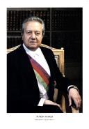 O Presidente da República, Mário Soares (sentado)