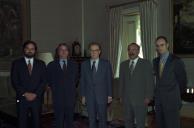O Presidente da República recebe em audiência uma delegação da Rádio 93.7 FM, a 9 de outubro de 1996