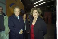 O Presidente da República, Jorge Sampaio, concede uma entrevista à jornalista Ana Sousa Dias, a 21 de abril de 2004