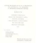 Ementa do Jantar oferecido pelo Governador Civil de Castelo Branco, em honra do Presidente da República, Américo Tomás e da esposa, D.Gertrudes Tomás, em 2 de junho de 1963.