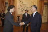 O Presidente da República, Aníbal Cavaco Silva, recebe em audiência uma delegação do Projeto “Limpar Portugal”, a 14 de maio de 2012