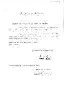 Decreto de nomeação do Juiz Conselheiro Alfredo José de Sousa para exercer o cargo de Presidente do Tribunal de Contas. 