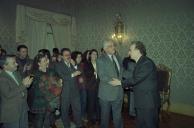 Apresentação de Cumprimentos de Ano Novo ao Presidente da República, Jorge Sampaio, pelos alunos do Instituto Superior de Ciências Sociais e Políticas, a 19 de dezembro de 1996