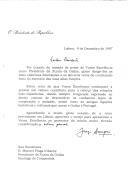 Mensagem de felicitações do Presidente da República, Jorge Sampaio, dirigida ao Presidente da Xunta da Galiza, Manuel Fraga Iribarne, por ocasião da sua tomada de posse.