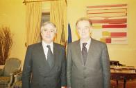 Audiência concedida pelo Presidente da República, Jorge Sampaio, ao Secretário de Estado dos Assuntos Europeus, Francisco Seixas da Costa, a 5 de março de 2001
