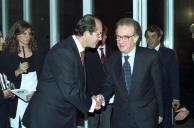 O Presidente da República, Jorge Sampaio, assiste ao espetáculo de Monserrat Caballé, promovido pelo Banco Privado, a 4 de novembro de 1996