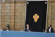O Presidente da República, Marcelo Rebelo de Sousa, recebe em audiência coletiva o Conselho Coordenador dos Institutos Superiores Politécnicos, no antigo Picadeiro Real do Palácio de Belém, a 26 de abril de 2021