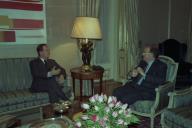 Audiência concedida pelo Presidente da República, Jorge Sampaio, ao Embaixador de Portugal em Pretória, Manuel Fernandes Pereira, a 6 de janeiro de 1999