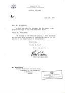 Carta de Frank Carlucci, Embaixador dos EUA em Lisboa, transmitindo mensagem do Presidente americano Gerald Ford, dirigida ao Presidente Costa Gomes, agradecendo mensagem de felicitações recebida por ocasião do 4 de Julho, data da independência americana.