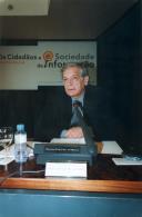 José Paquete de Oliveira, comentador na Conferência "Os Cidadãos e a Sociedade de Informação" realizada no Centro Cultural de Belém, nos dias 9 e 10 de dezembro de 1999