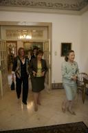 Maria Cavaco Silva recebe, no Palácio de Belém, Ban Soon-taek, esposa do Secretário-Geral das Nações Unidas, a 9 de julho de 2007