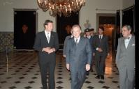 Encontro do Presidente da República, Jorge Sampaio, com o Príncipe Haakon da Noruega, no Palácio de Belém, a 27 de junho de 1998