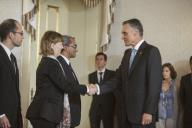 O Presidente da República, Aníbal Cavaco Silva, confere posse a novos Secretários de Estado, a 26 de outubro de 2012