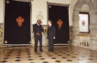 Audiência concedida pelo Presidente da República, Jorge Sampaio, ao Presidente da República de Angola, José Eduardo dos Santos a 25 de fevereiro de 2002