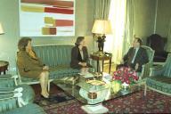 Audiência do Presidente da República, Jorge Sampaio, com a Deputada ao Parlamento Europeu, Helena Torres Marques, a 30 de novembro de 1998