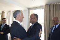 O Presidente da República, Marcelo Rebelo de Sousa, reúne com o Primeiro-Ministro de Cabo Verde e visita a Cidade Velha, a 10 de abril de 2017