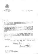 Carta do Presidente da República da Estónia, Lennart Meri, endereçada ao Presidente da República de Portugal, Jorge Sampaio, agradecendo a hospitalidade e a "interessante e frutífera conversa" havida entre os dois por ocasião da sua visita a Lisboa.