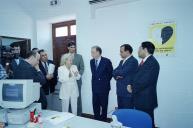 O Presidente da República, Jorge Sampaio, visita o projeto "Em cada rosto Igualdade", da Organização Internacional para as Migrações, a 17 de julho de 2002