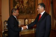 Audiência concedida pelo Presidente da República, Aníbal Cavaco Silva, ao Primeiro-Ministro de Cabo Verde, José Maria Neves, a 11 de maio de 2007