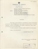 Convocatória (Minuta) para a Reunião do Conselho Superior da Defesa Nacional, a realizar no Palácio de S. Bento, pelas 16.00 horas do dia 24 de Julho de 1970