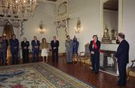 O Presidente da República, Jorge Sampaio, oferece um almoço de despedida ao Embaixador de Espanha, Carlos Carderera Soler, a 7 de junho de 2005