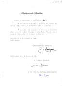 Decreto de nomeação do ministro plenipotenciário João Henrique Araújo Brito Câmara para exercer o cargo de Embaixador de Portugal em Manila [Filipinas]. 